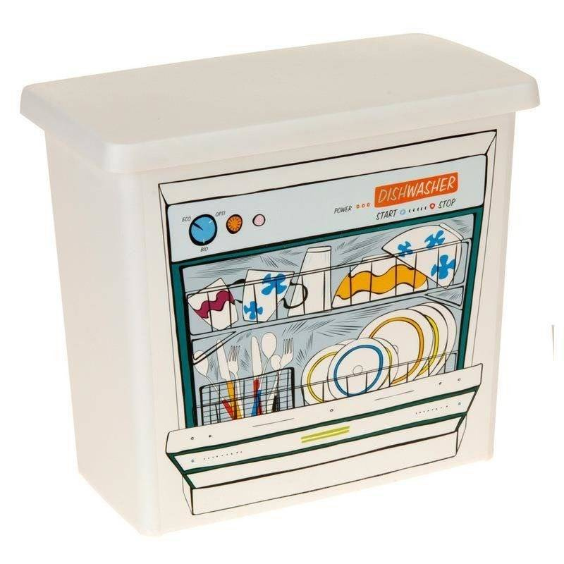 Aufbewahrungsbox Waschmittelbox für Waschkapseln Waschpulver Spülmaschinentabs