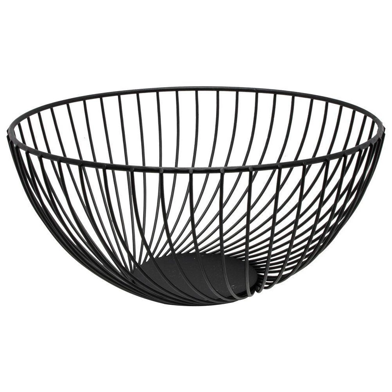 ORION Basket for fruit vegetables basket stand bowl BLACK