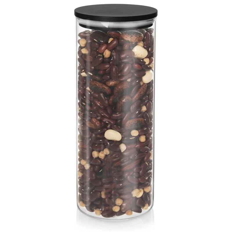 Dry Food Storage Container Glass with Lid and Gasket 1.2 l