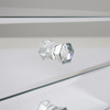 Schmuckkästchen Schmuckschatulle aus verspiegeltem Glas mit 3 Schubladen Organizer für Schmuck Ohrringe im Glamour-Stil
