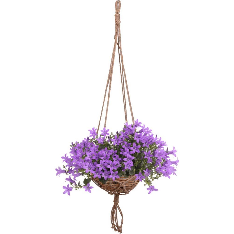 Blumenampel Hängeampel Pflanzenaufhänger Weidenkorb für Blumentöpfe Zimmerpflanzen 40 cm
