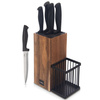 Messer-Set Küchenmesser-Set mit Messerständer Messerhalter Messerblock BLACK 6-teilig