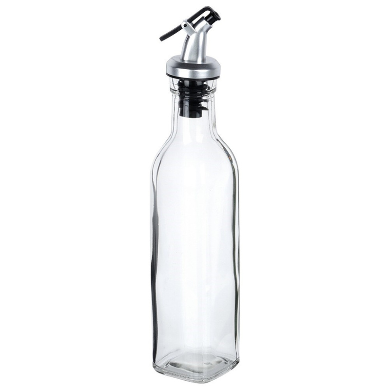 Oil and Vinegar Bottle Glass with Dispenser 250 ml