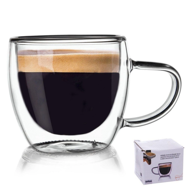 ORION Thermal glass with double wall for COFFEE  0,1L