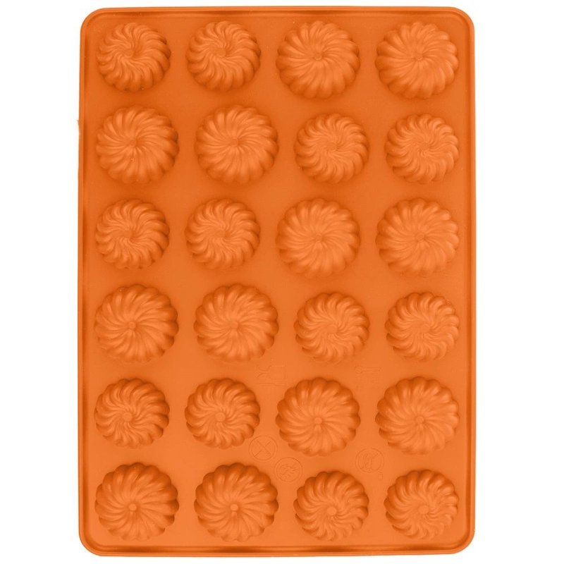 ORION Mold silicone for baking cookies VENECEK orange