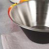 Edelstahl-Küchenschüssel Schüssel Rührschüssel Servierschüssel Schale schwarz 18 cm 950 ml