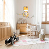 Wandspiegel Hängespiegel für Kinder Kinderzimmer zum Aufhängen mit Giraffe-Motiv robust dekorativ 35x17,5x1 cm