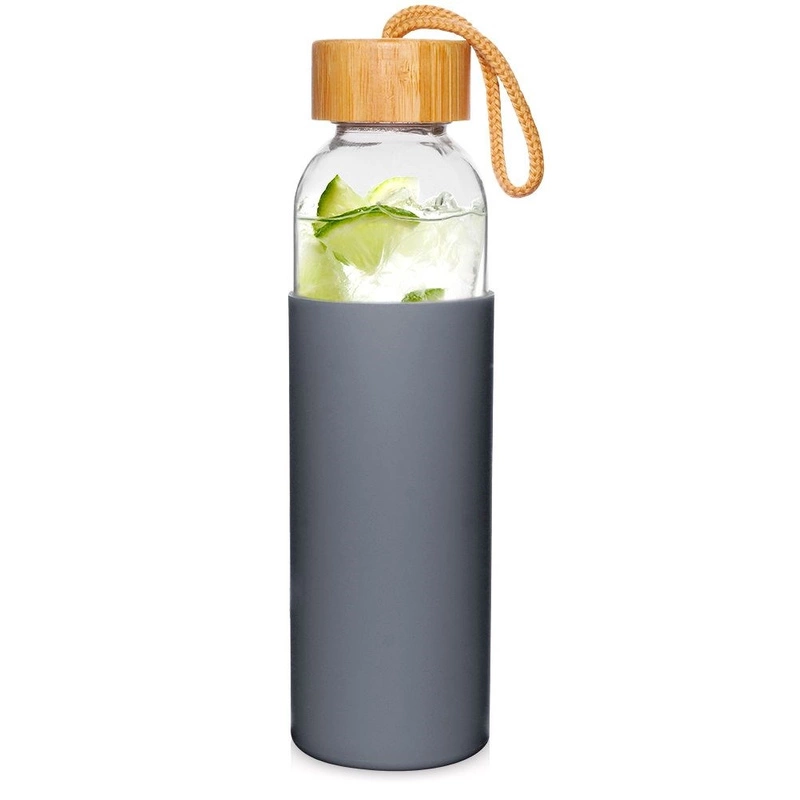 Glass bottle with silicone sleeve 500 ml