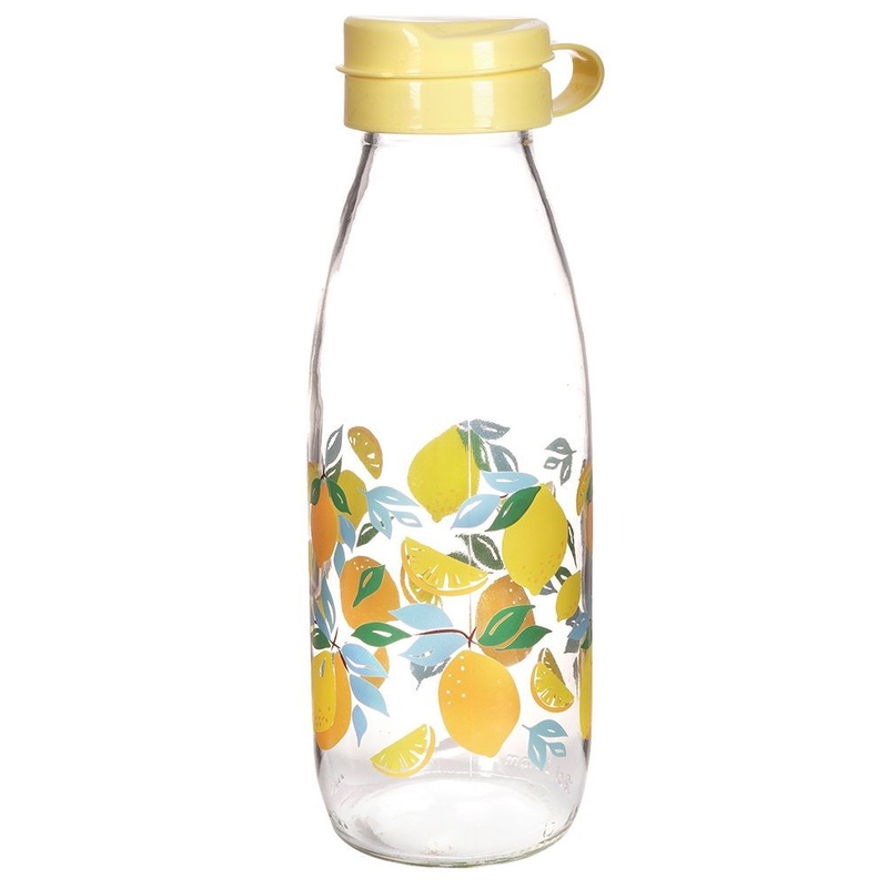 Butelka na wodę szklana cytryny 500 ml